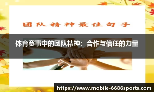 体育赛事中的团队精神：合作与信任的力量